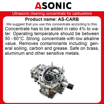 Asonic ultrazvučni koncentrat za čišćenje 25l AS-CARB-25-1