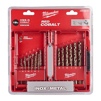 Milwaukee set kobaltnih burgija 1-10mm HSS-CO 19/1 4932352470