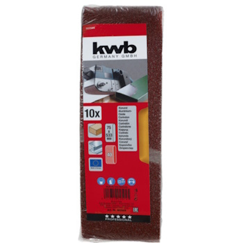 Einhell by KWB trakasti brusni papir 75x533 GR40 | drvo-metal/alu-oksid set 10/1 49902504-3