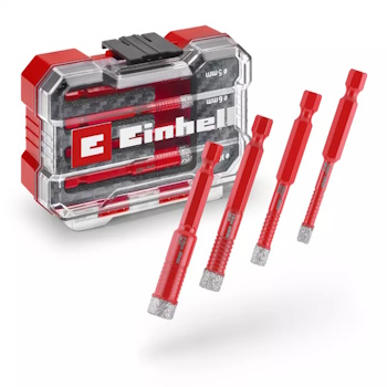 Einhell XS-CASE set dijamantskih burgija za keramiku E6.3-1/4