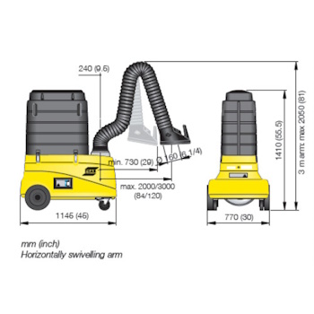 Esab usisni vagon ORIGO VAC CART 230V 0700003036-1