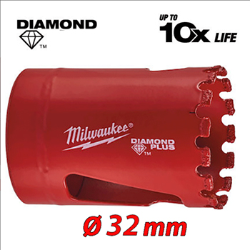 Milwaukee dijamantska kruna 32mm Diamond Plus za suvo/mokro bušenje 49565620-1