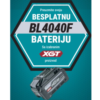 Makita akumulatorski duvač lišća XGT UB001GZ + POKLON Makita baterija XGT Li-ion 40V/4.0Ah BL4040F 1910N6-8-8