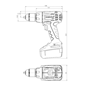 Metabo akumulatorska bušilica/zavrtač BS 18 LT Solo 602102890-3