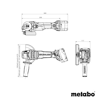 Metabo akumulatorska ugaona brusilica WB 18 LTX BL 15-125 QUICK Solo 601730850-5