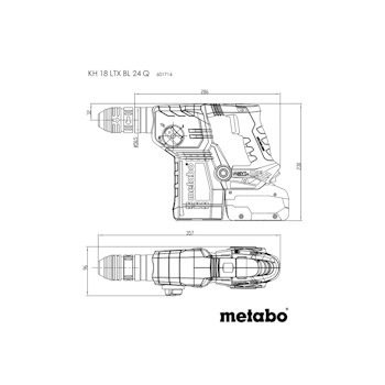 Metabo akumulatorski čekić-bušilica KH 18 LTX BL 24 Q 601714850-5