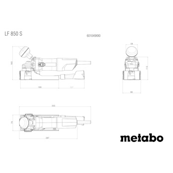 Metabo električna ručna lak glodalica LF 850 S 601049500-6