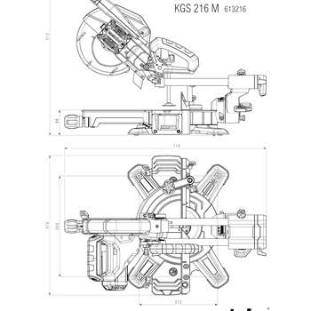 Metabo ger potezni KGS 216 M 613216000-7