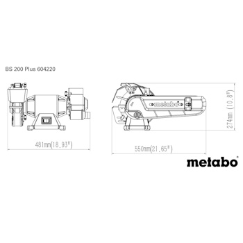 Metabo kombinovano tocilo sa trakom 600W 200mm BS 200 Plus 604220000-8