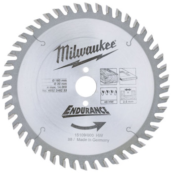 Milwaukee list za kružnu testeru 160x20mm 48T 4932248233