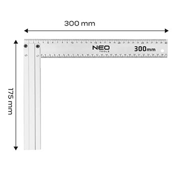 Neo ugaonik aluminijumski 300 mm 72-145-6