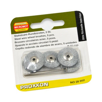 Proxxon čelična četka 22mm + držač set 6/1 P28952-1