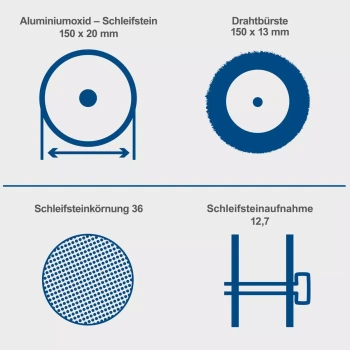 Scheppach stona dvostrana brusilica 400W SM150LB-3