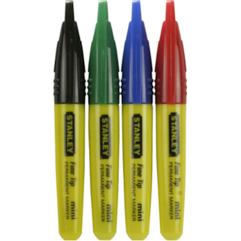 Stanley mini marker raznih boja (crvena, plava, zelena, crna) 1-47-329