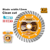 Ingco turbo dijamantski rezni disk 180mm DMD031801