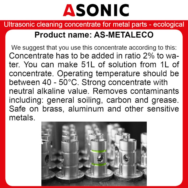 Asonic koncentrat za čišćenje 1l AS-METALECO-1