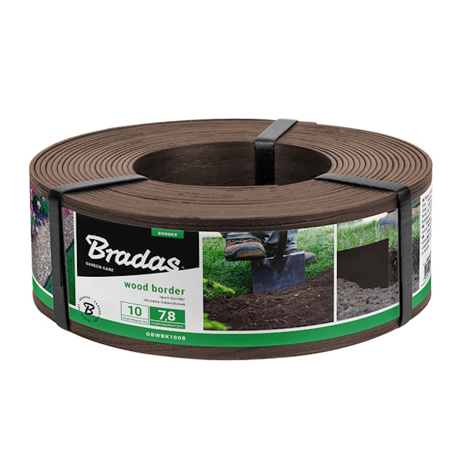 Bradas graničnik wood border 78mm 10m OBWBR1008