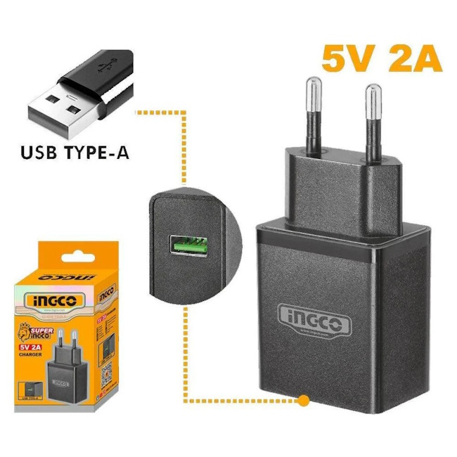 Ingco punjač/adapter USB 5V FCLI120502