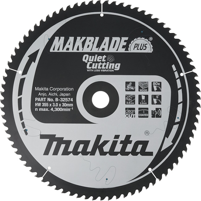 Makita TCT list za testeru MAKBlade Plus 355mm B-32574
