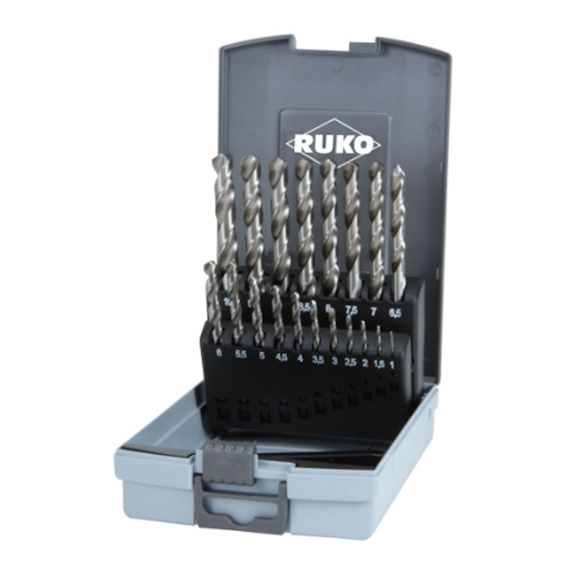 Ruko garnitura burgija HSS-G DIN 338 1-10 19/1 214214-1