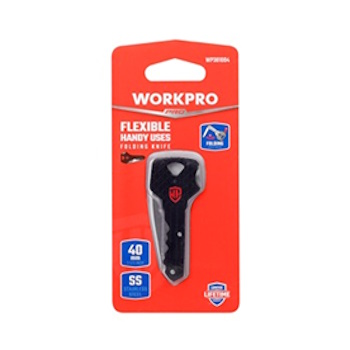 Workpro KEY nož crni 2.5